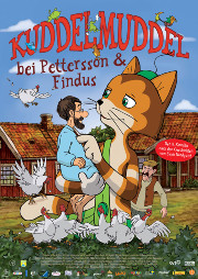 Filmplakat Kuddelmuddel bei Pettersson und Findus