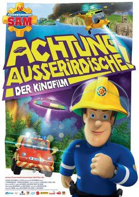 Filmplakat Feuerwehrmann Sam Achtung Ausserirdische