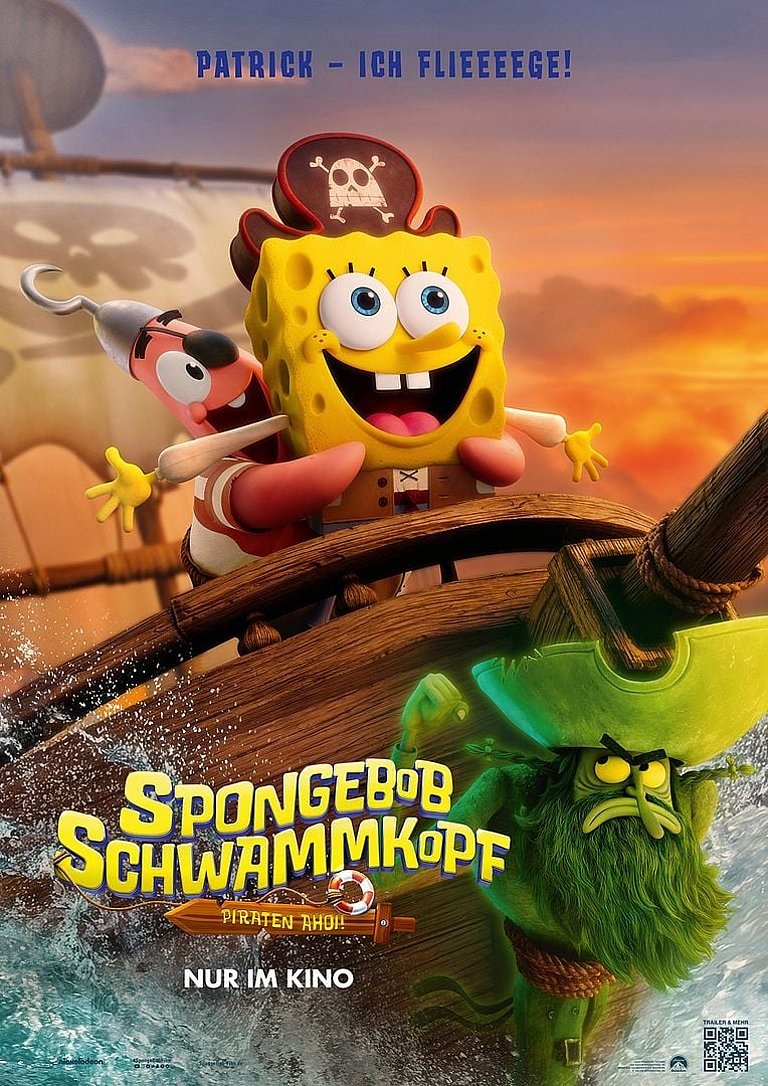 Filmplakat SPONGEBOB SCHWAMMKOPF - Piraten Ahoi!